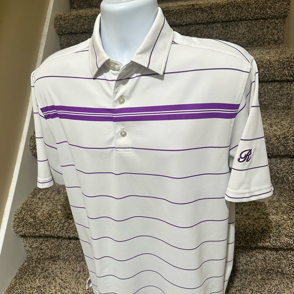 Stunning *FootJoy FJ* wicking lightweight mens casual golf ⛳️ polo shirt - M